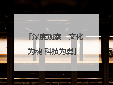 深度观察｜文化为魂 科技为翼