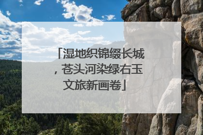 湿地织锦缀长城,苍头河染绿右玉文旅新画卷