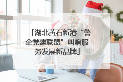 湖北黄石新港“警企党建联盟”叫响服务发展新品牌