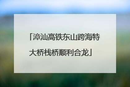 漳汕高铁东山跨海特大桥栈桥顺利合龙