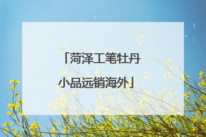 菏泽工笔牡丹小品远销海外
