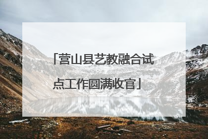 营山县艺教融合试点工作圆满收官