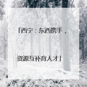 西宁：东西携手，资源互补育人才