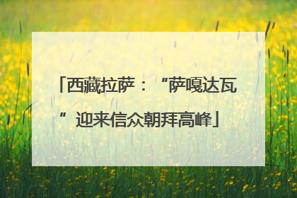西藏拉萨：“萨嘎达瓦”迎来信众朝拜高峰