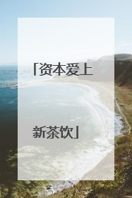 资本爱上新茶饮