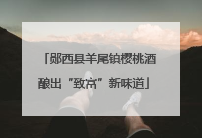 郧西县羊尾镇樱桃酒酿出“致富”新味道