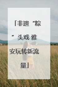 非遗“粽”头戏 雅安玩转新流量
