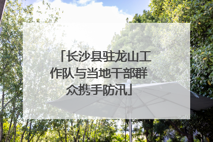 长沙县驻龙山工作队与当地干部群众携手防汛