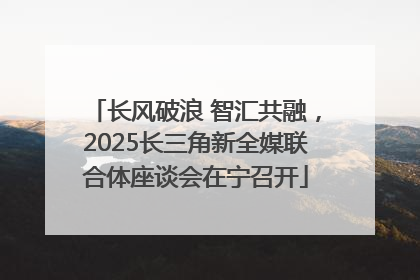 长风破浪 智汇共融，2025长三角新全媒联合体座谈会在宁召开