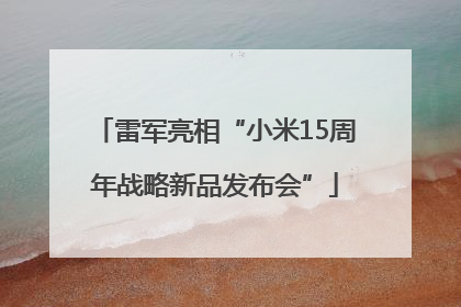 雷军亮相“小米15周年战略新品发布会”