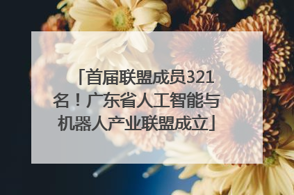 首届联盟成员321名！广东省人工智能与机器人产业联盟成立