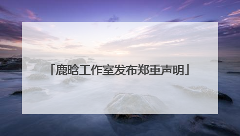 鹿晗工作室发布郑重声明