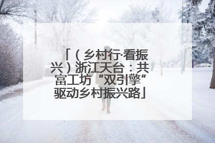 （乡村行·看振兴）浙江天台：共富工坊“双引擎”驱动乡村振兴路