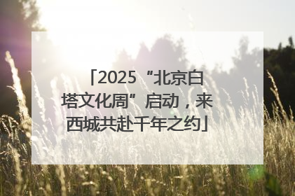 2025“北京白塔文化周”启动，来西城共赴千年之约
