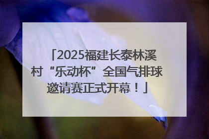 2025福建长泰林溪村“乐动杯”全国气排球邀请赛正式开幕！