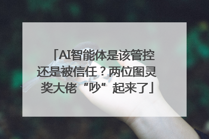 AI智能体是该管控还是被信任？两位图灵奖大佬“吵”起来了
